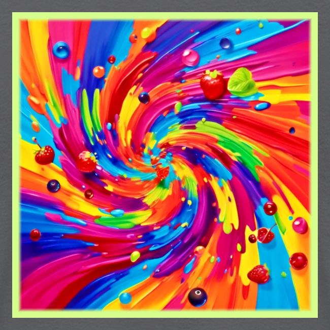 Colorful Fruit Vortex