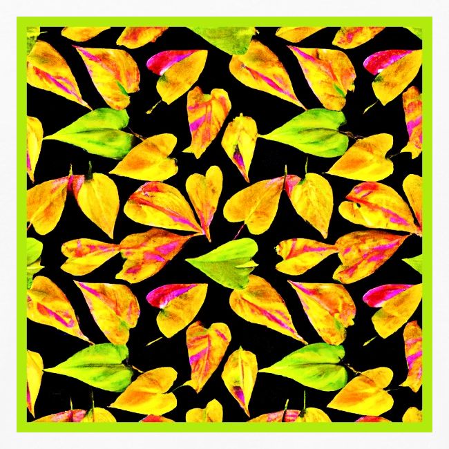 Neon Leaf Art Elegance