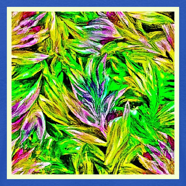Vibrant Plant Strokes Design
