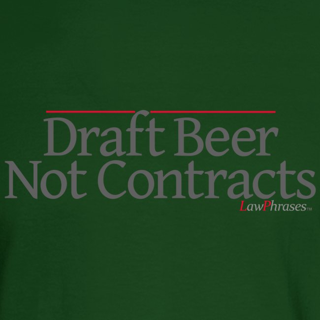 Draft Beer Not Contracts