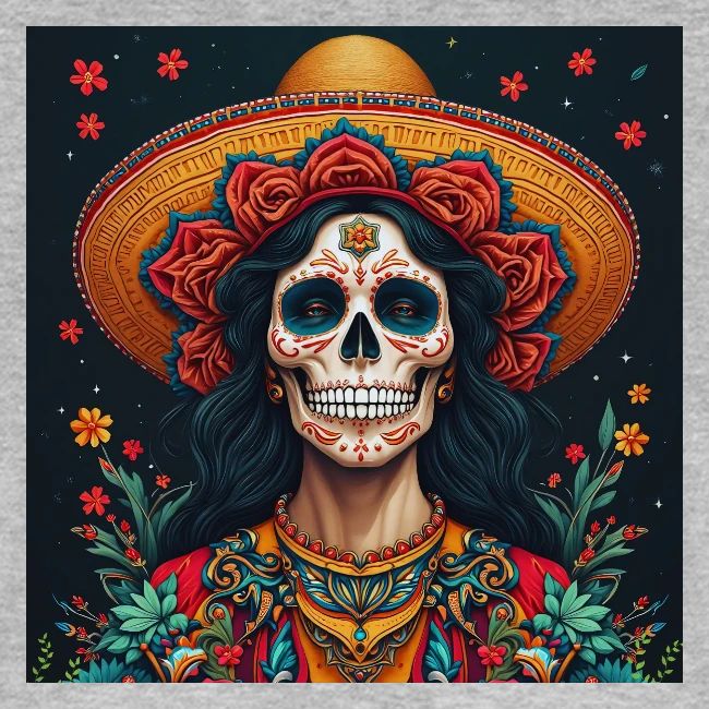 Charra Skull Art | Traditional Mexican Design