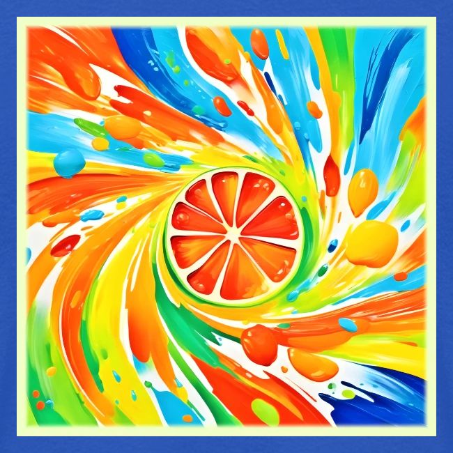 Citrus swirling Splash Design