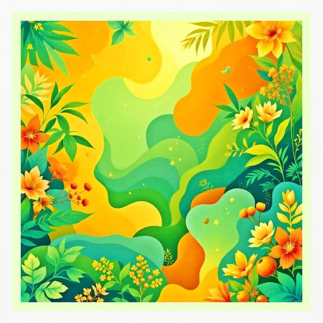 Tropical Foliage Abstract