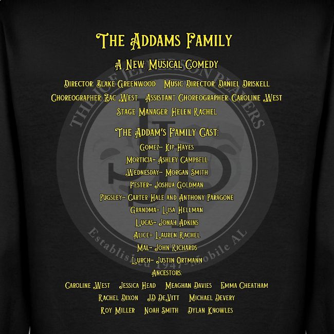 Addams Family Show Shirts