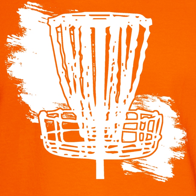Disc Golf Basket White Print