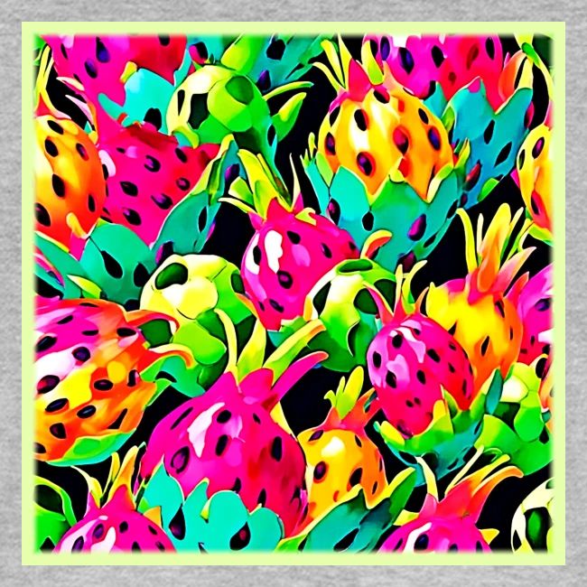 Dragon Fruit Vivid Pattern