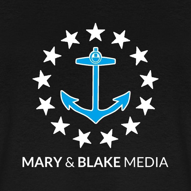 M B Logo White Stars Branded