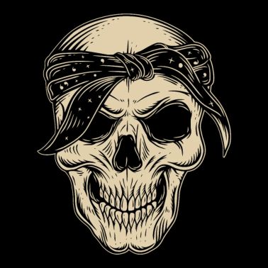 dark art skull drawings