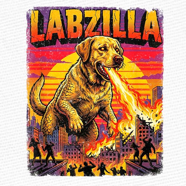Labzilla Giant Yellow Labrador Monster Tee