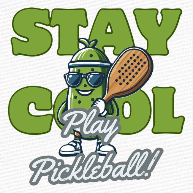 Show Your Pickleball Love - Sporty Cartoon Pickle