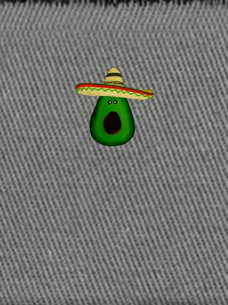 Mexican avocado with sombrero