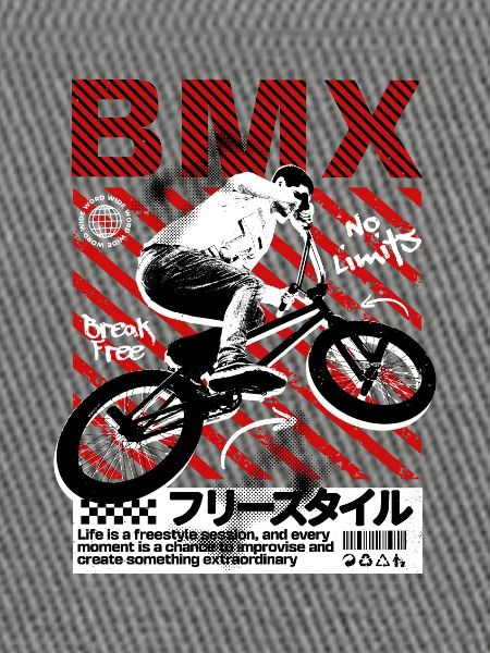 BMX No Limits Neon Stripes
