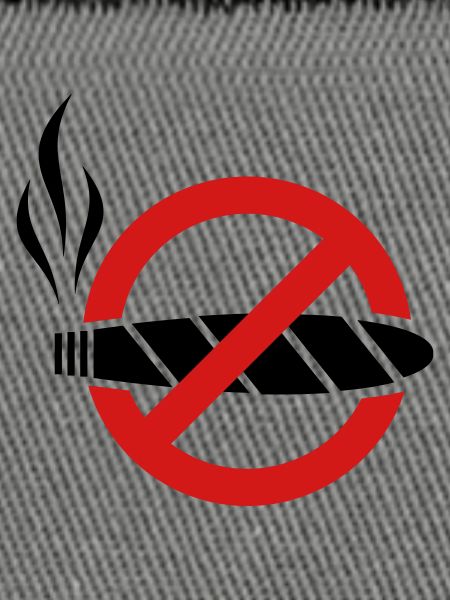 No smoking - cigar