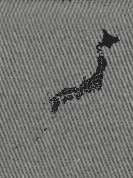 Japan Map in Black