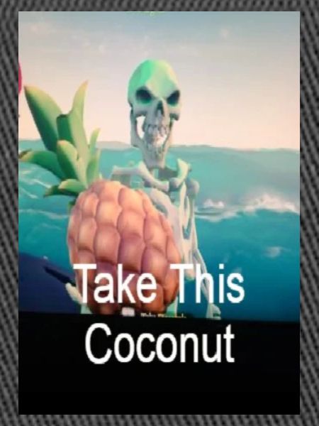 Spooky skeleton coconut