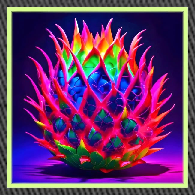 Electric Neon Dragon Fruit