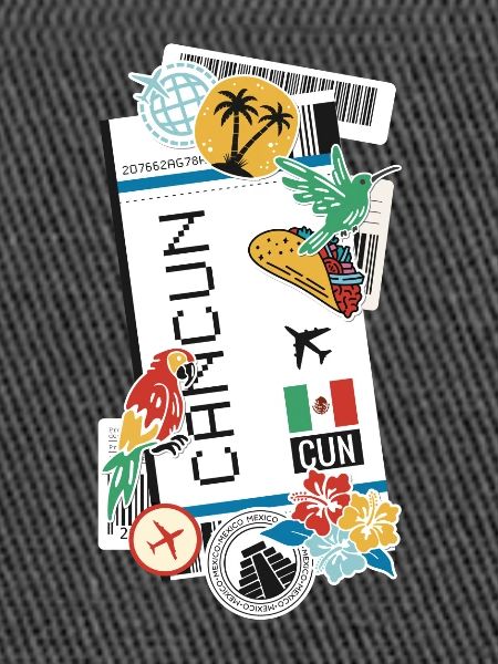 Cancun Mexico Mexican Flag