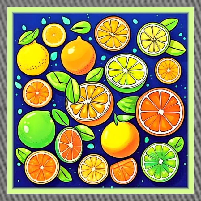 Fresh Citrus Slice Pattern