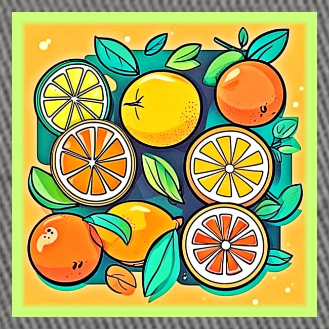 Citrus Fruit Art Design