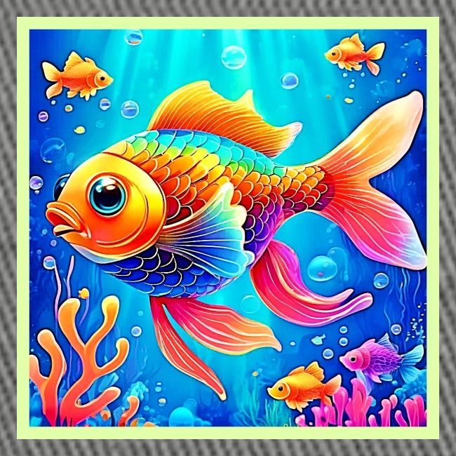 Colorful Aquarium Fish Art