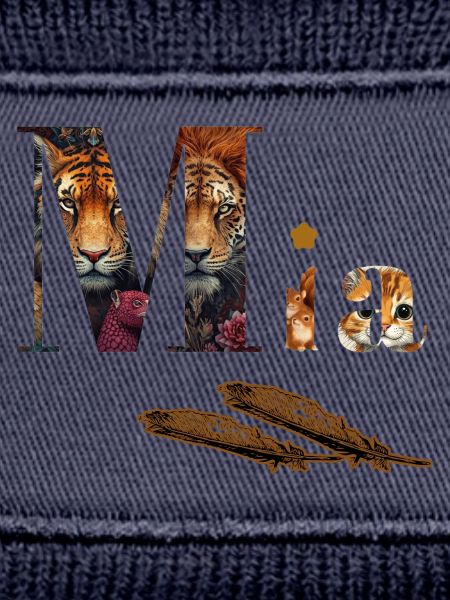 Mia Tiger Floral Monogram
