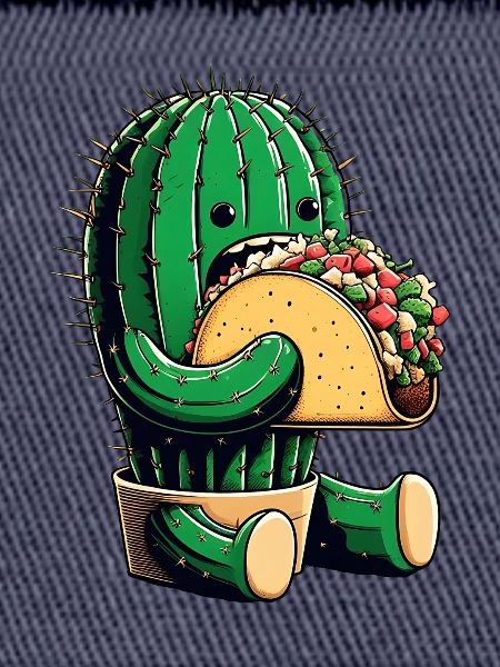 Mexican taco cactus