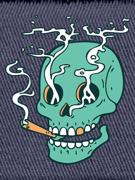 Smoked skull
