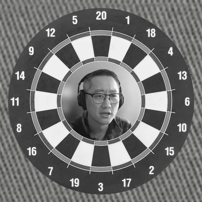 Producer Jay on a Dartboard