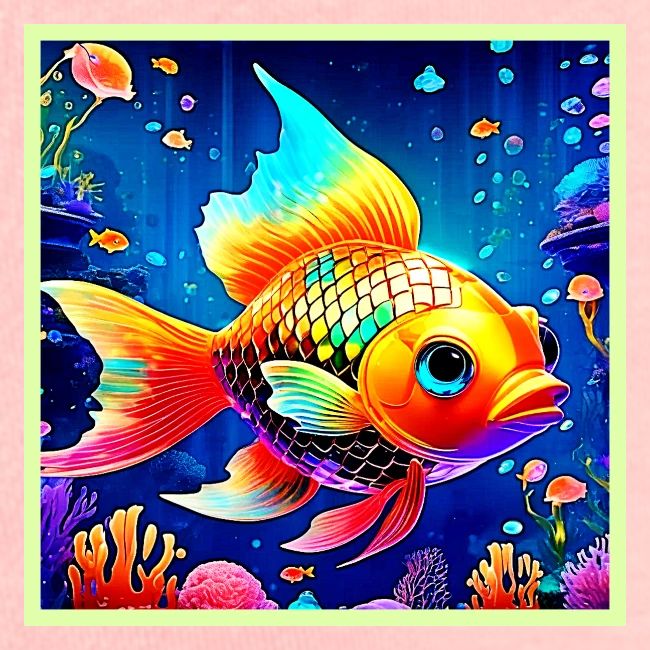 Rainbow Ocean Reef Fish Design