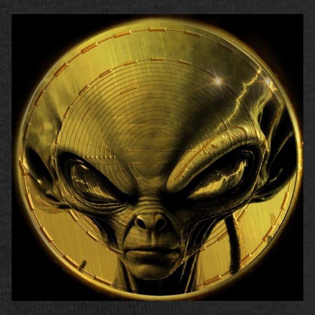 PulseChainAlien Face black no alien