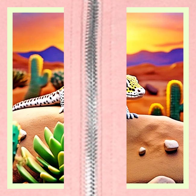 Spotted Gecko Desert Sunset