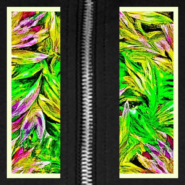 Vibrant Plant Strokes Design