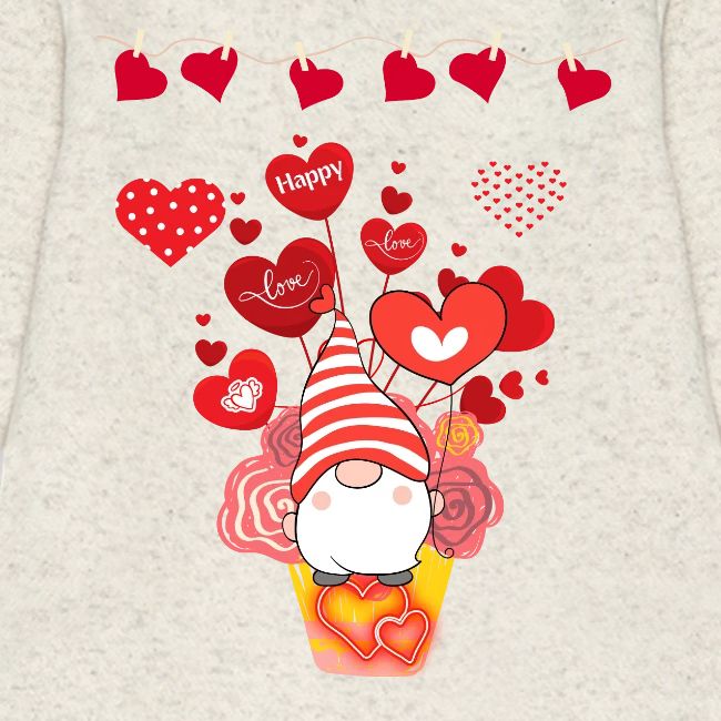 Design wrapped in love hearts, vibrating in love.