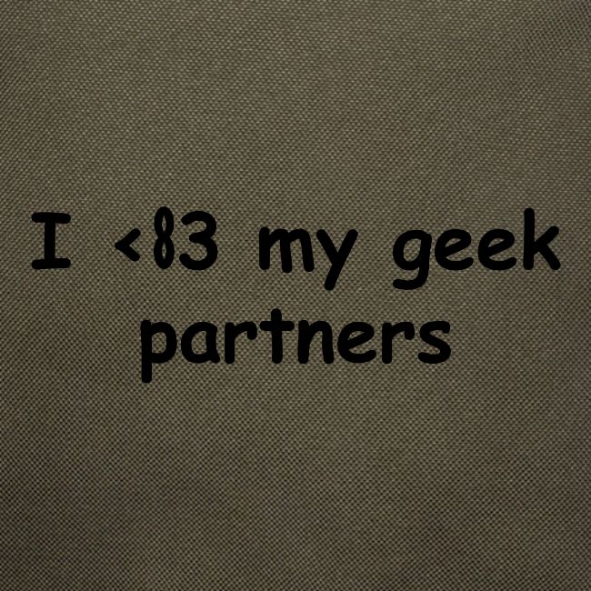 I <83 My Geek Partners (black)
