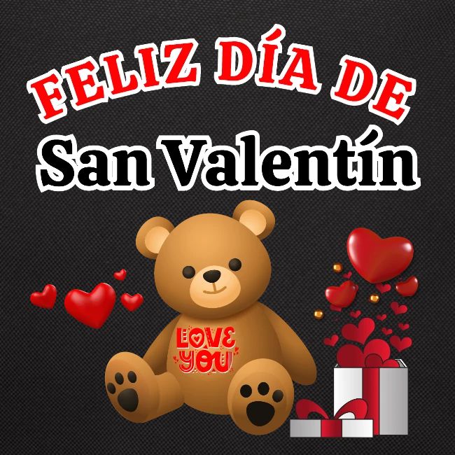 Valentine's Day Celebration Bears Love Hearts.