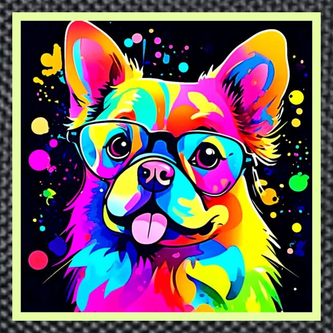 Vivid Canine Vibes Design
