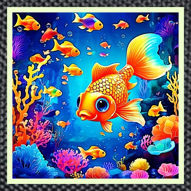 Vibrant Underwater Fish World Design