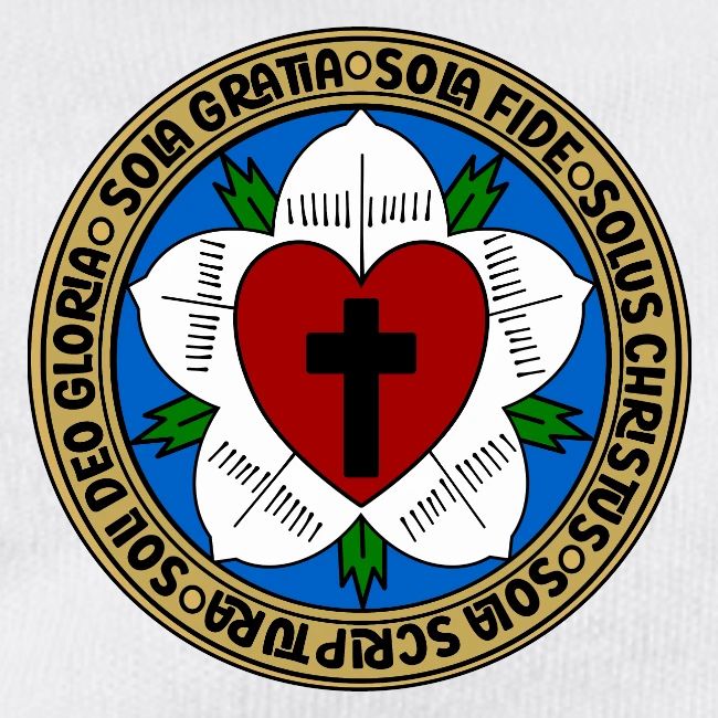 Luther Rose Five Solas Shirt–Christian Reformation