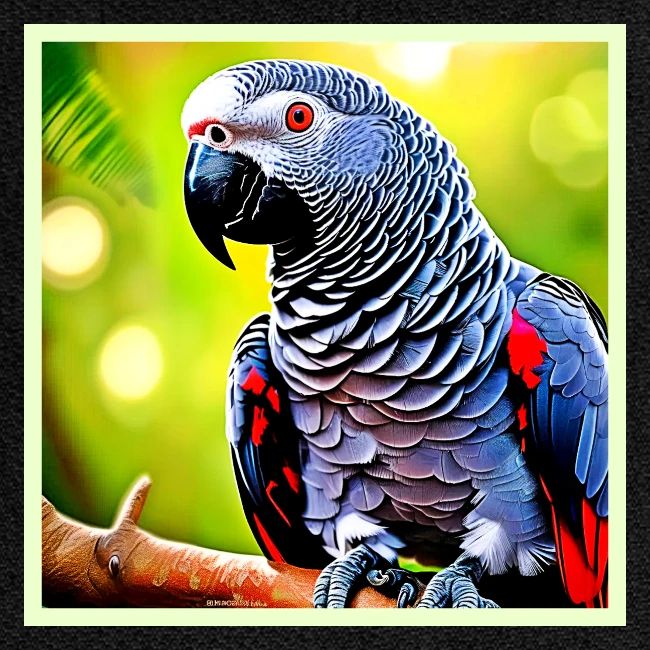 Talking African Grey Parrot