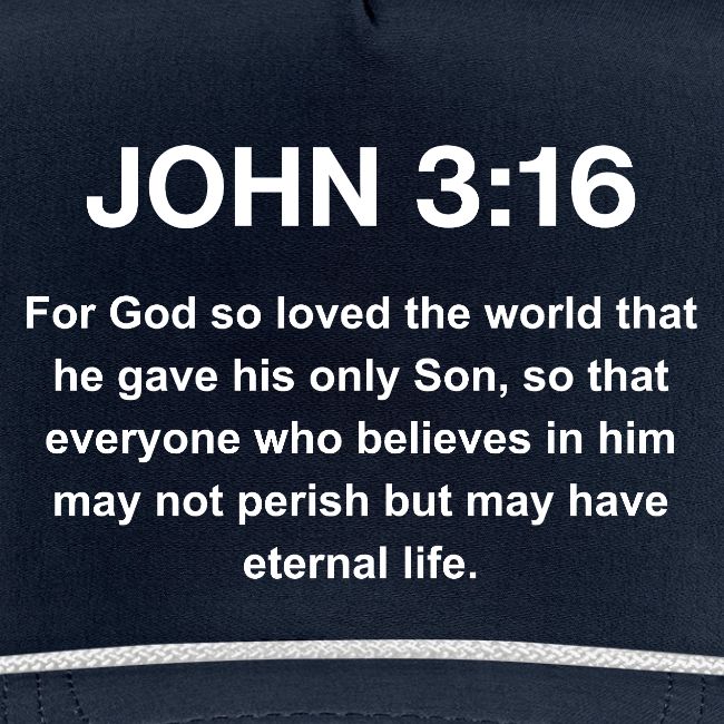 John 3:16 Christian Apparel – White