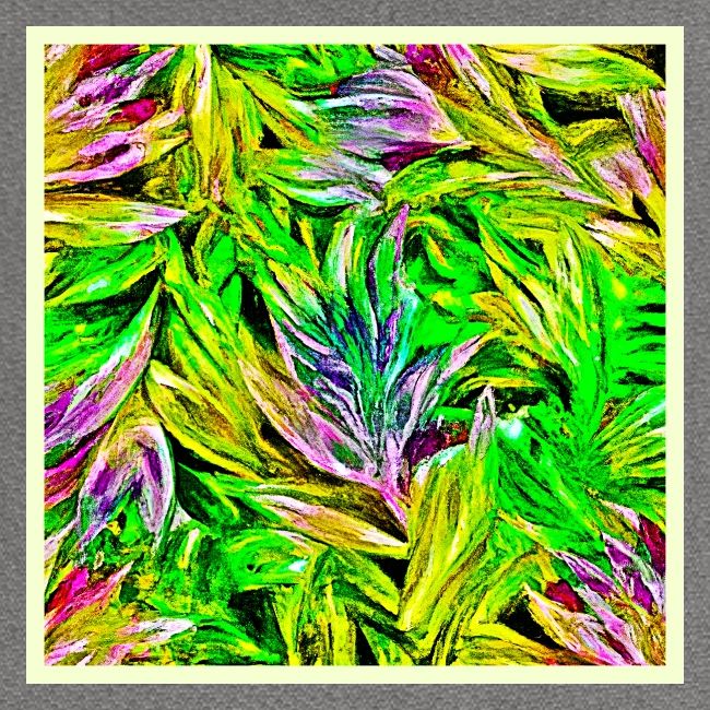 Vibrant Plant Strokes Design