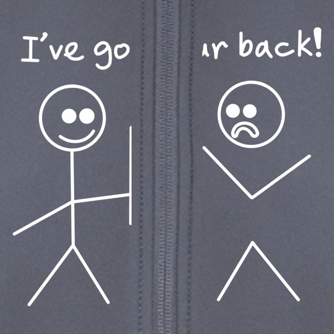 Got Your Back Stick Figure Design