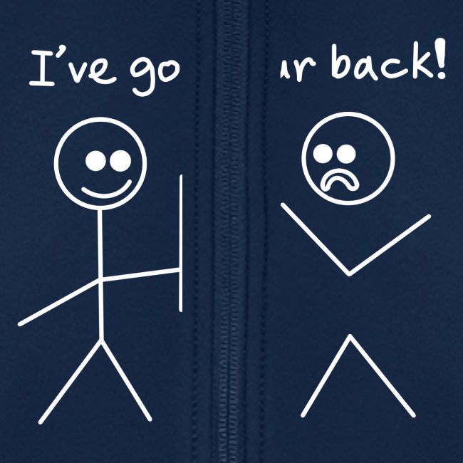 Got Your Back Stick Figure Design