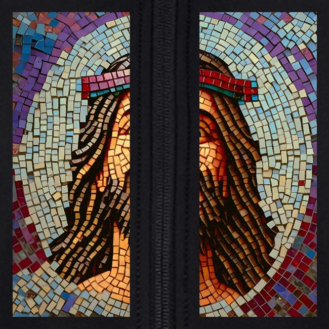 happy mosaic jesus