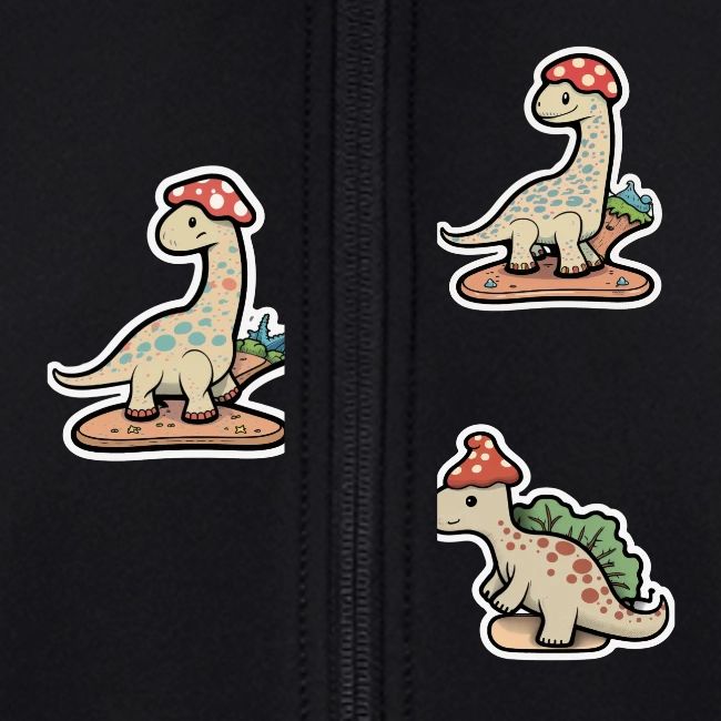 Mushroom Hat Brontosaurus Dinosaur