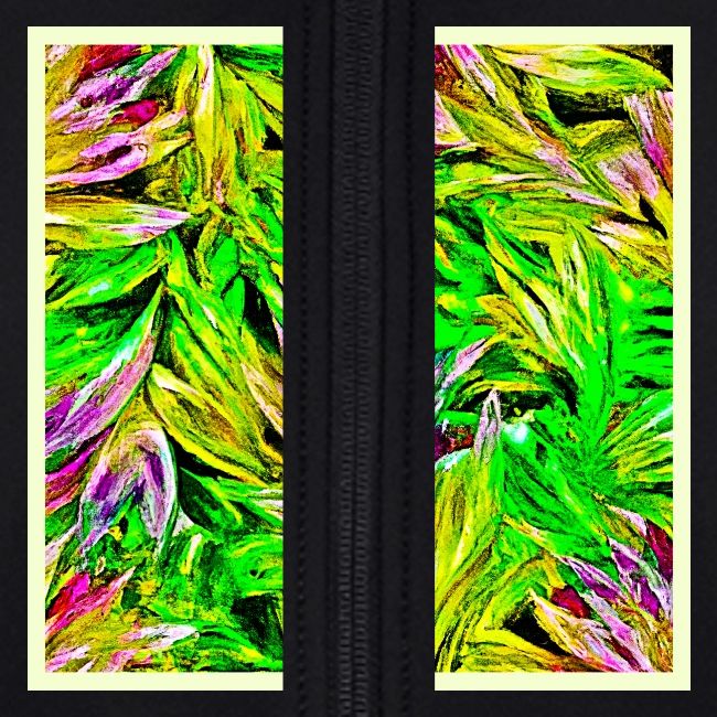 Vibrant Plant Strokes Design