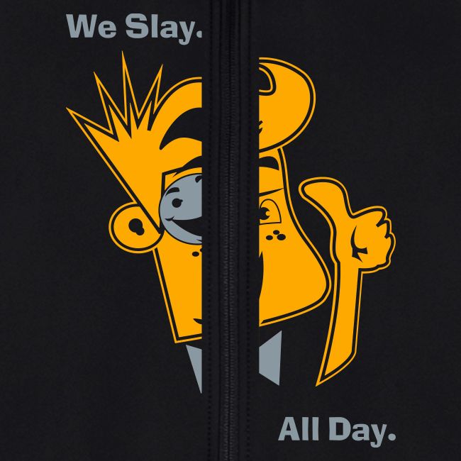 We Slay All Day Shiny Shirt Metallic Silver & Gold