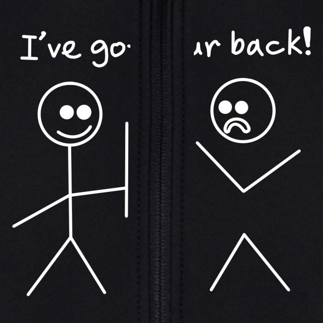 Got Your Back Stick Figure Design