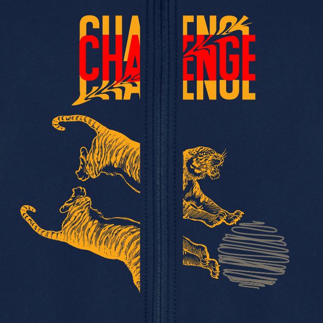 Double tiger fashion, jungle feline animals.