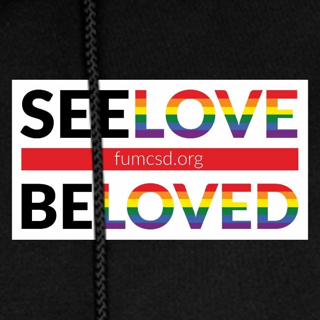 FUMCSD See Love, Be Loved: white design background